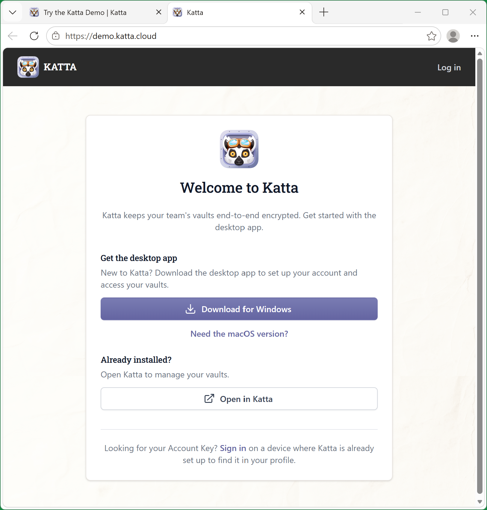 Install Katta Desktop